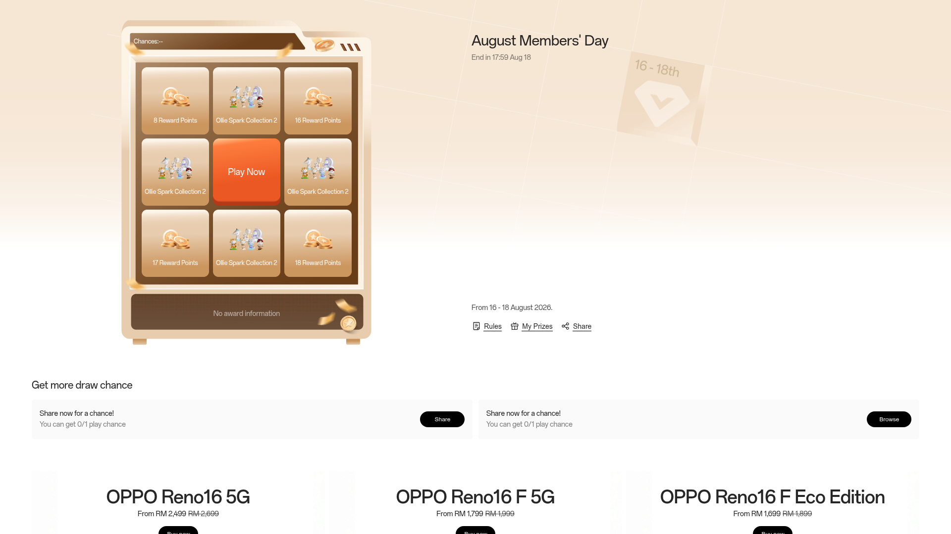 Screenshot der Ankündigungsseite auf oppo.com