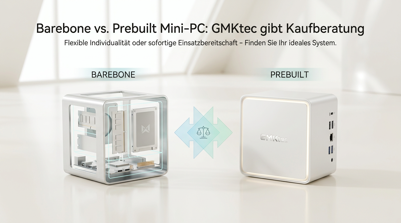Barebone vs. Prebuilt Mini-PC: GMKtec gibt Kaufberatung
