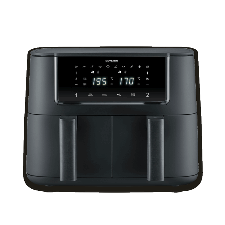Severin Heißluftfritteuse Black Line Dual FR 2463