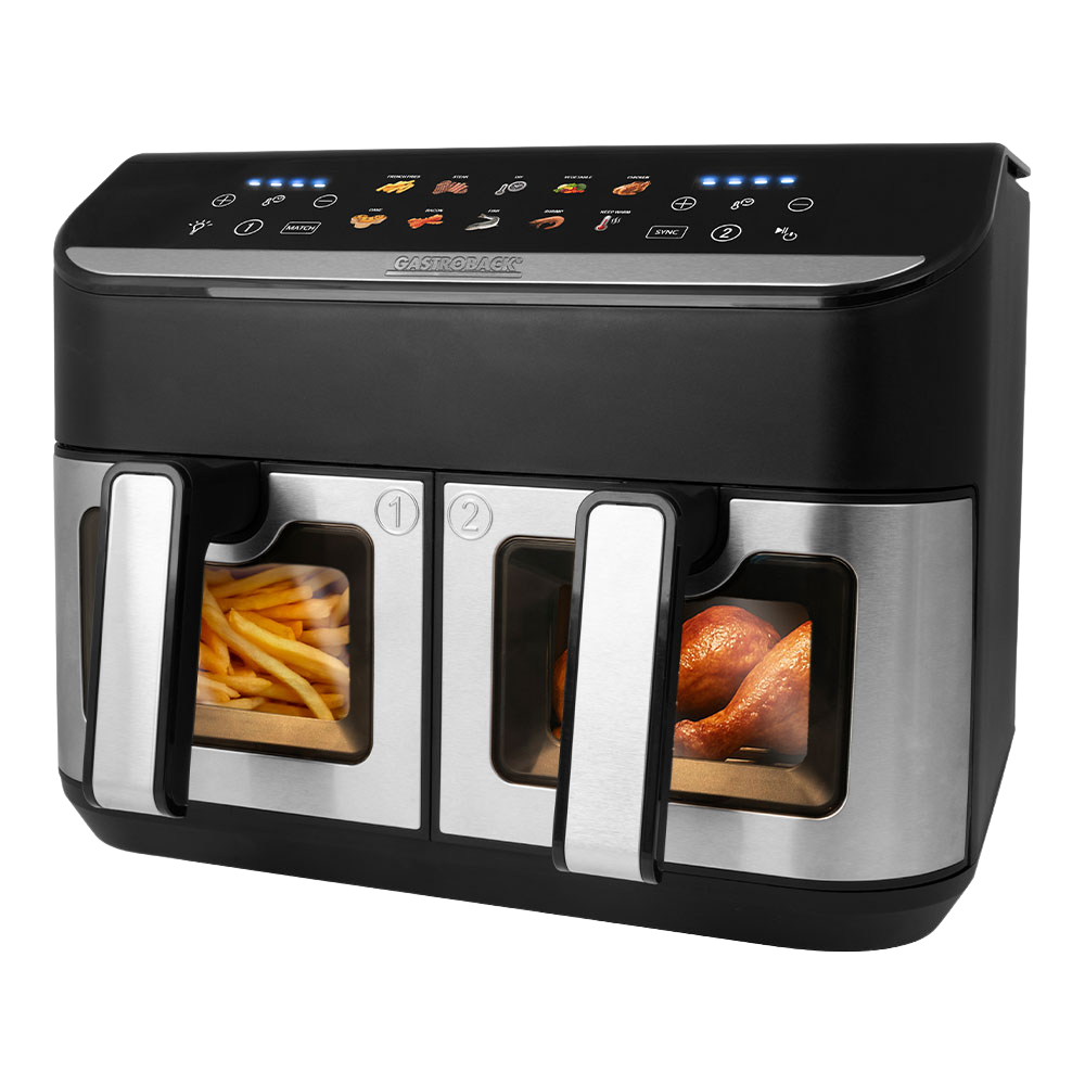 Gastroback Multi-Heißluftfritteuse Duo Family 9 L
