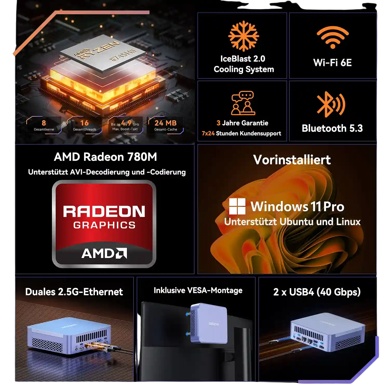 GEEKOM AX8 Max Mini-PC