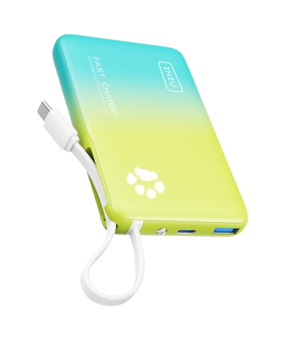 INIU Pawsible P41L Power Bank with Build in Cable Slimmest 45W 10000mAh