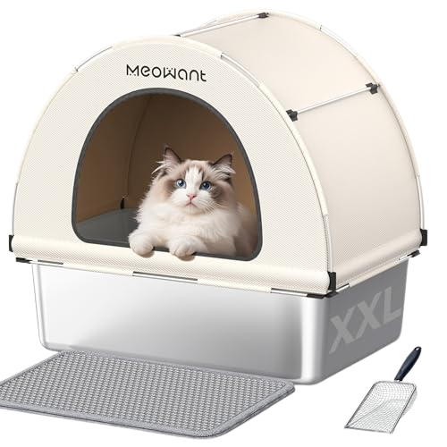 MeoWant Stainless Steel Cat Litter Box MW-LB02