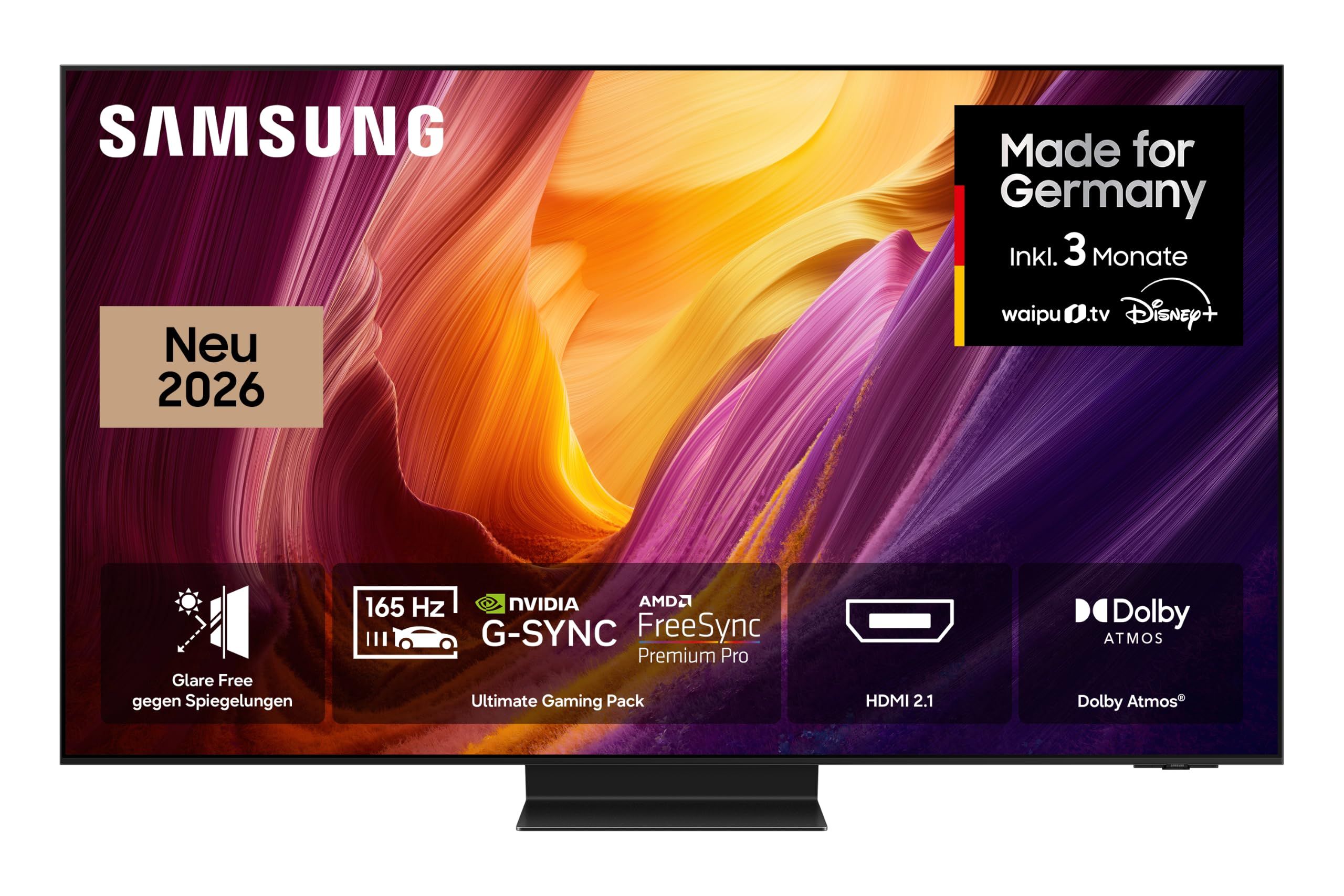 Freigestelltes Produktbild: So wird der Samsung OLED TV S95H zum Kunstobjekt