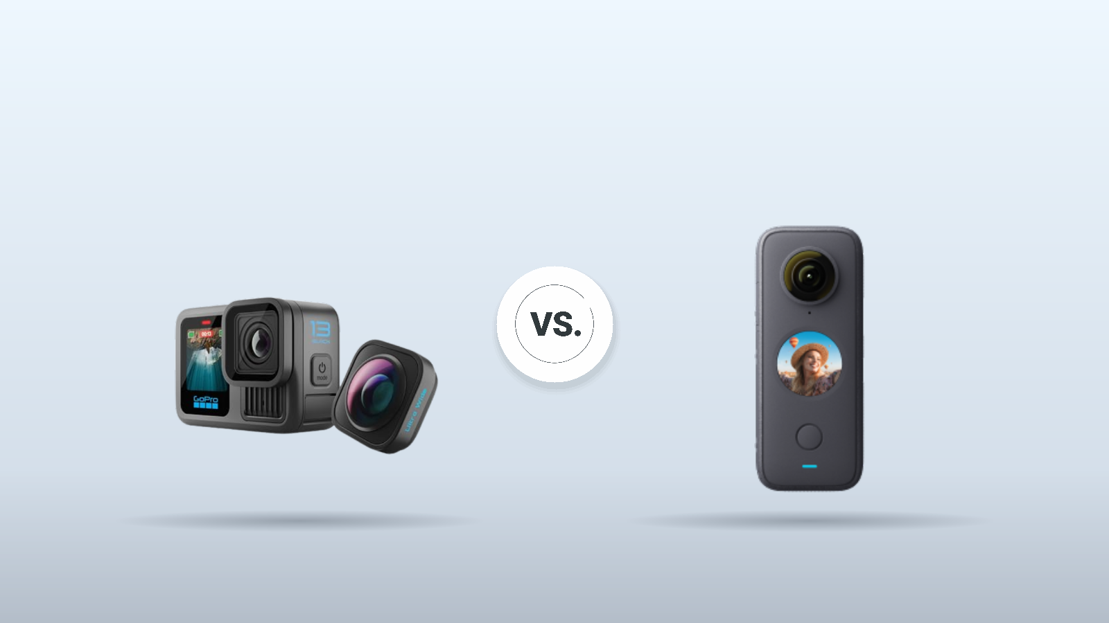 Produktvergleich – Pressebilder der getesteten Modelle: GoPro Hero 13 Black Ultra Wide vs. Insta360 X5: Wer fängt mehr ein?…