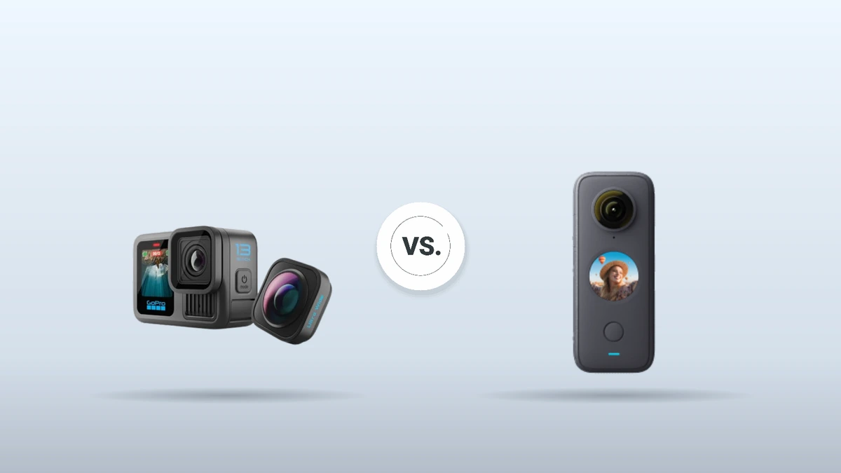 Produktvergleich – Pressebilder der getesteten Modelle: GoPro Hero 13 Black Ultra Wide vs. Insta360 X5: Wer fängt mehr ein?…
