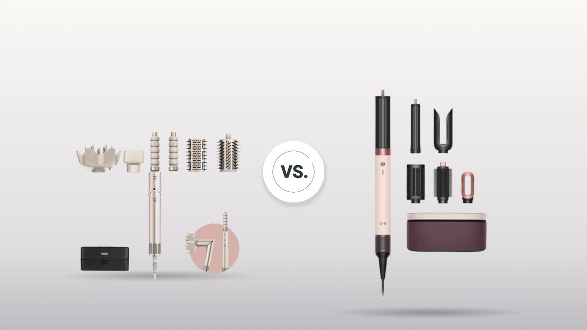 KI-Visualisierung – Symbolbild: Shark FlexStyle vs Dyson Airwrap: Der ultimative Vergleich