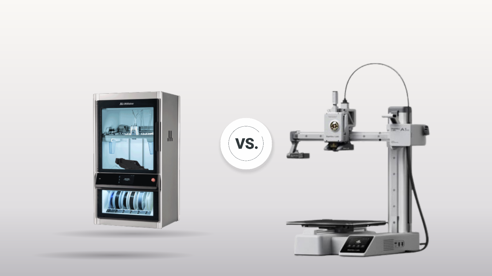 KI-Visualisierung – Symbolbild: Ultimaker S7 Pro vs. Bambu Lab A1 Mini: Speed & Qualität im Check
