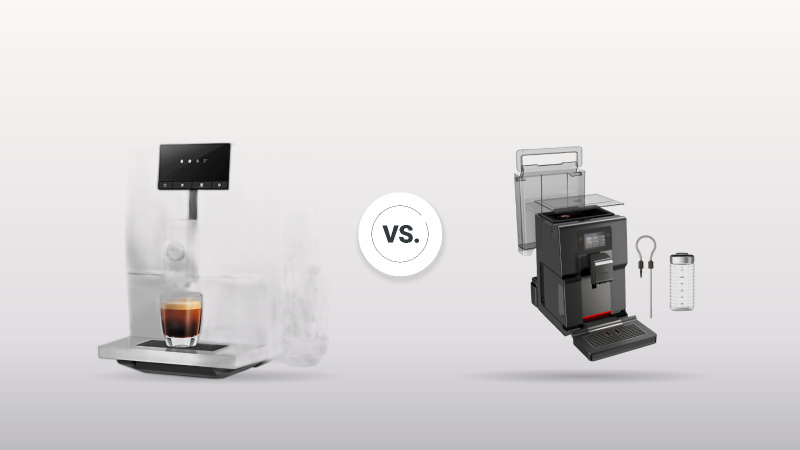 KI-Visualisierung – Produktvergleich: Jura ENA 4 vs. Krups Intuition Preference: Dein Guide zum idealen Kaffeevollautomaten