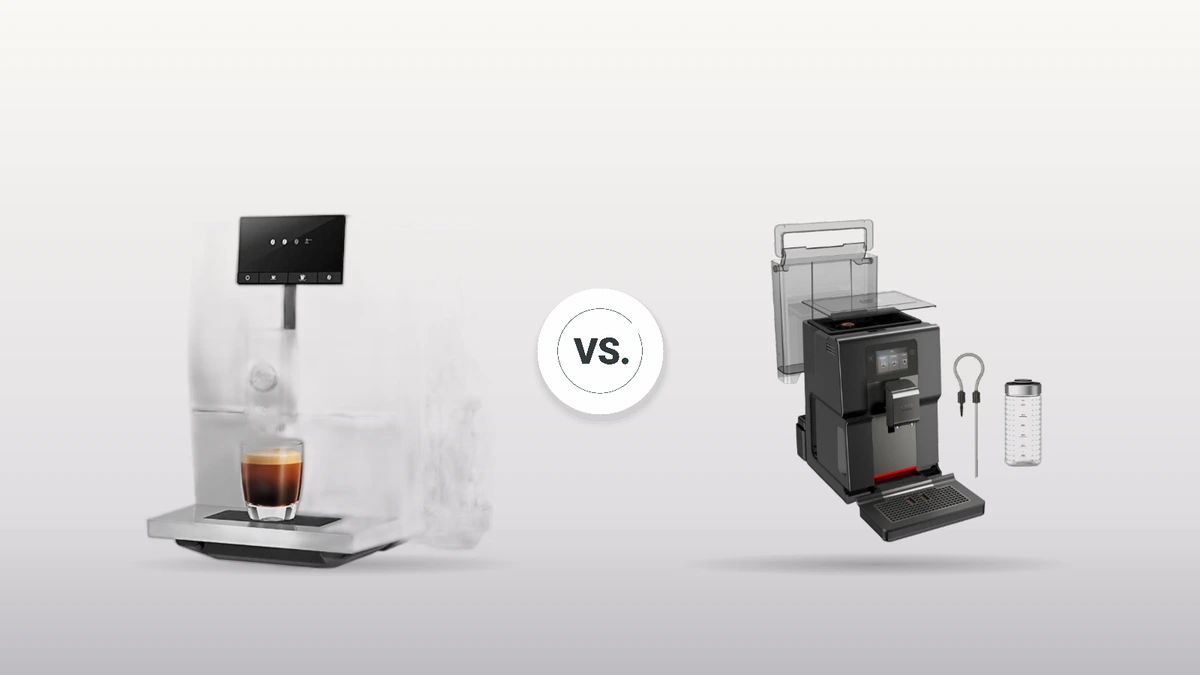 KI-Visualisierung – Produktvergleich: Jura ENA 4 vs. Krups Intuition Preference: Dein Guide zum idealen Kaffeevollautomaten