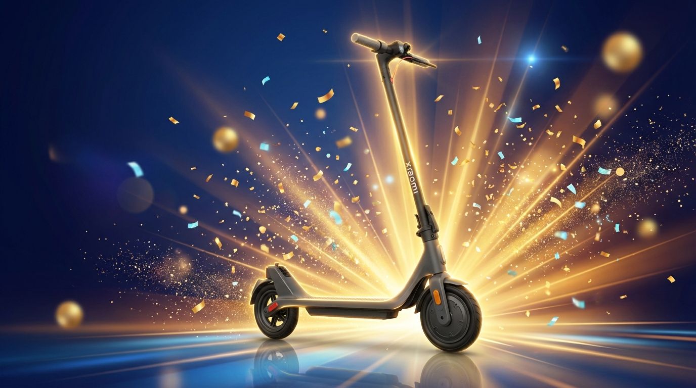 Symbolbild: Roller-Verlosung auf YouTube – Xiaomi Electric Scooter 4 Lite 2nd Gen gewinnen – Electric Scooter 4 Lite (2nd…