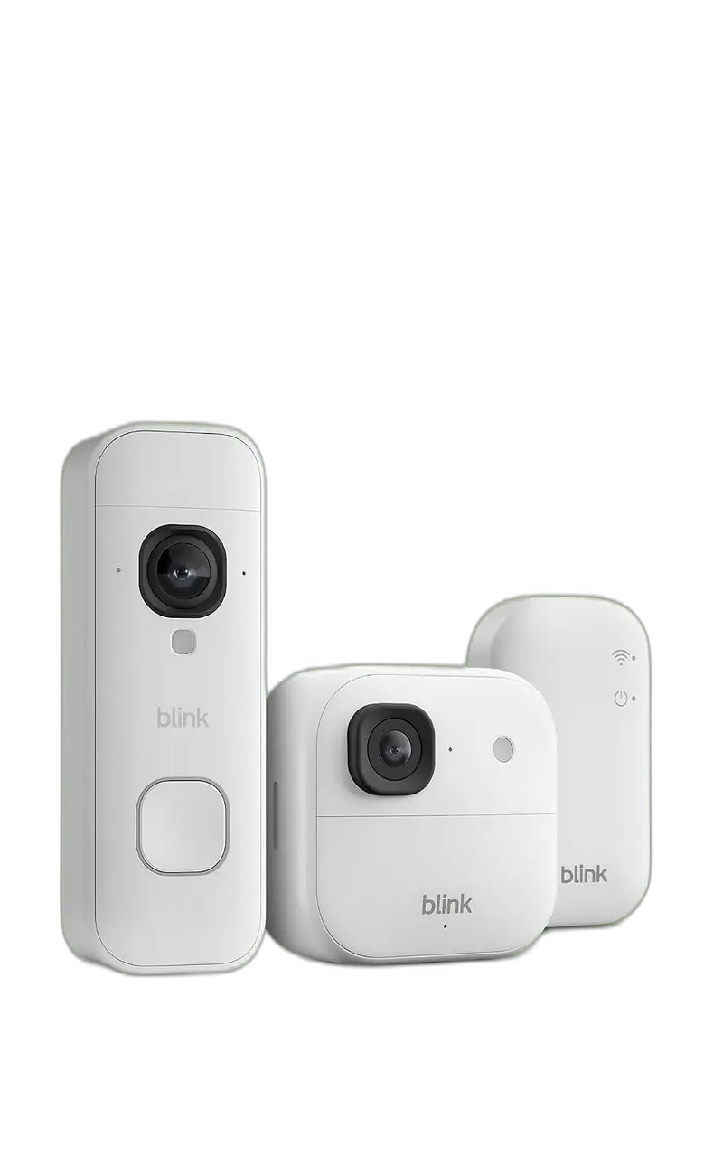 Blink Outdoor 2K+ Kamera mit Blink Videotürklingel 2K+ Batterie für 34,99 Euro: 79% Rabatt bei Amazon