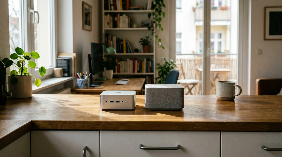 KI-Visualisierung – Symbolbild: AI Mini PC kaufen: Das Upgrade 2026 für Home-Office & Entertainment?