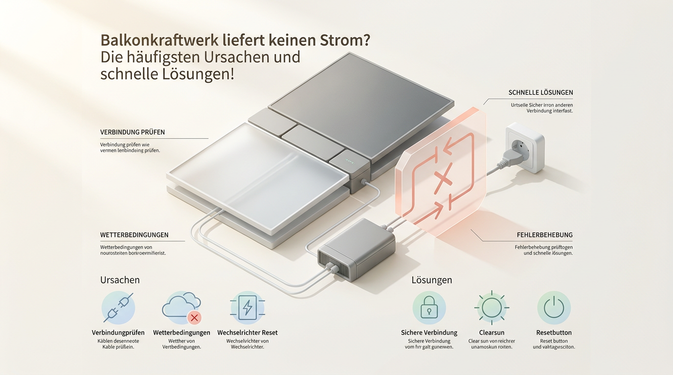 KI-Visualisierung – Symbolbild: Balkonkraftwerk liefert keinen Strom: Ursachen & schnelle Lösungen