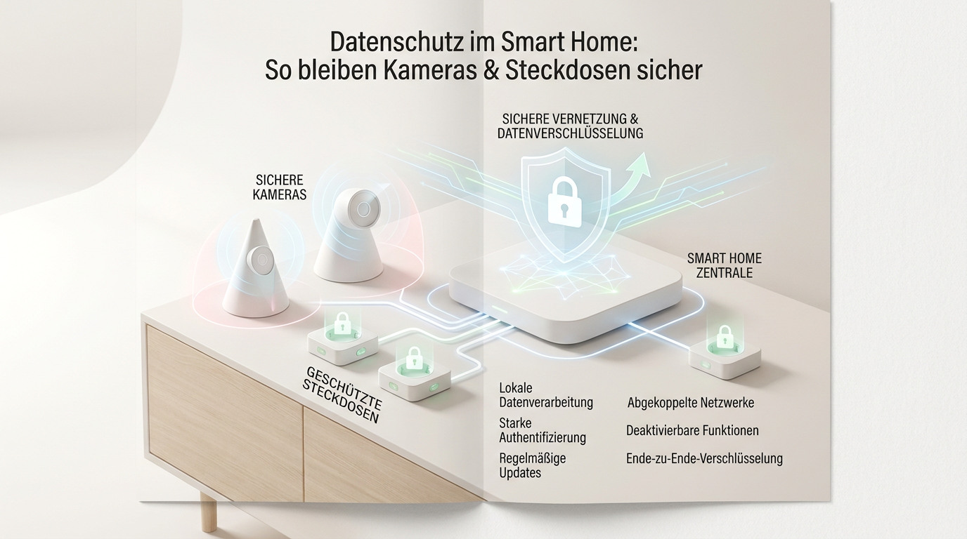 Symbolbild: Datenschutz im Smart Home: So bleiben Kameras & Steckdosen sicher