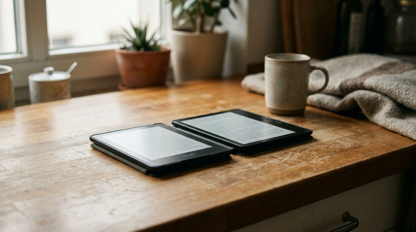 KI-Visualisierung – Symbolbild: E-Reader 2026: Die Top 4 E-Book-Reader im großen Vergleich