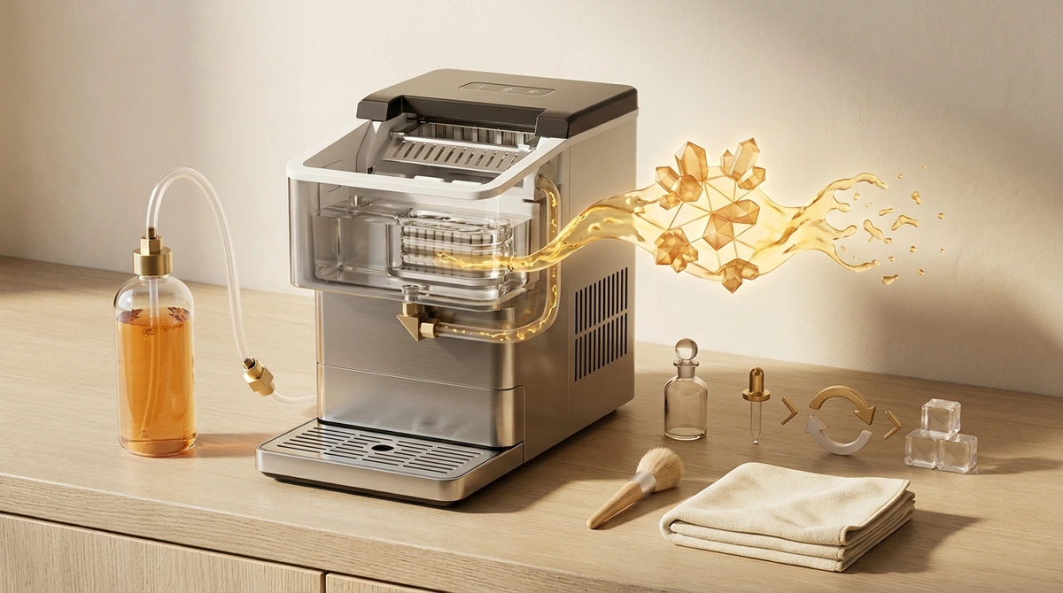 Symbolbild: Eiswürfelmaschine Entkalken: So bleibt dein Gerät hygienisch sauber