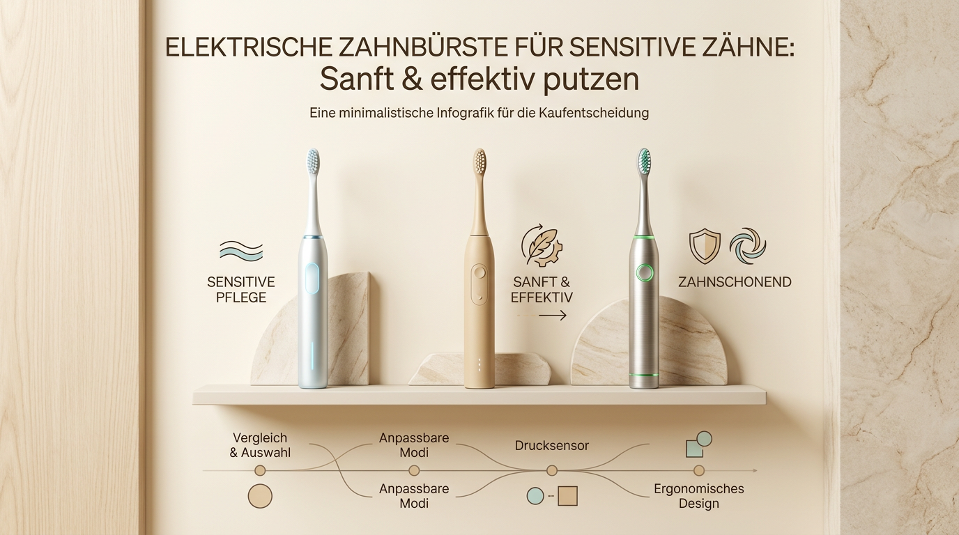 Symbolbild: Elektrische Zahnbürste sensitive Zähne: Sanft & effektiv putzen
