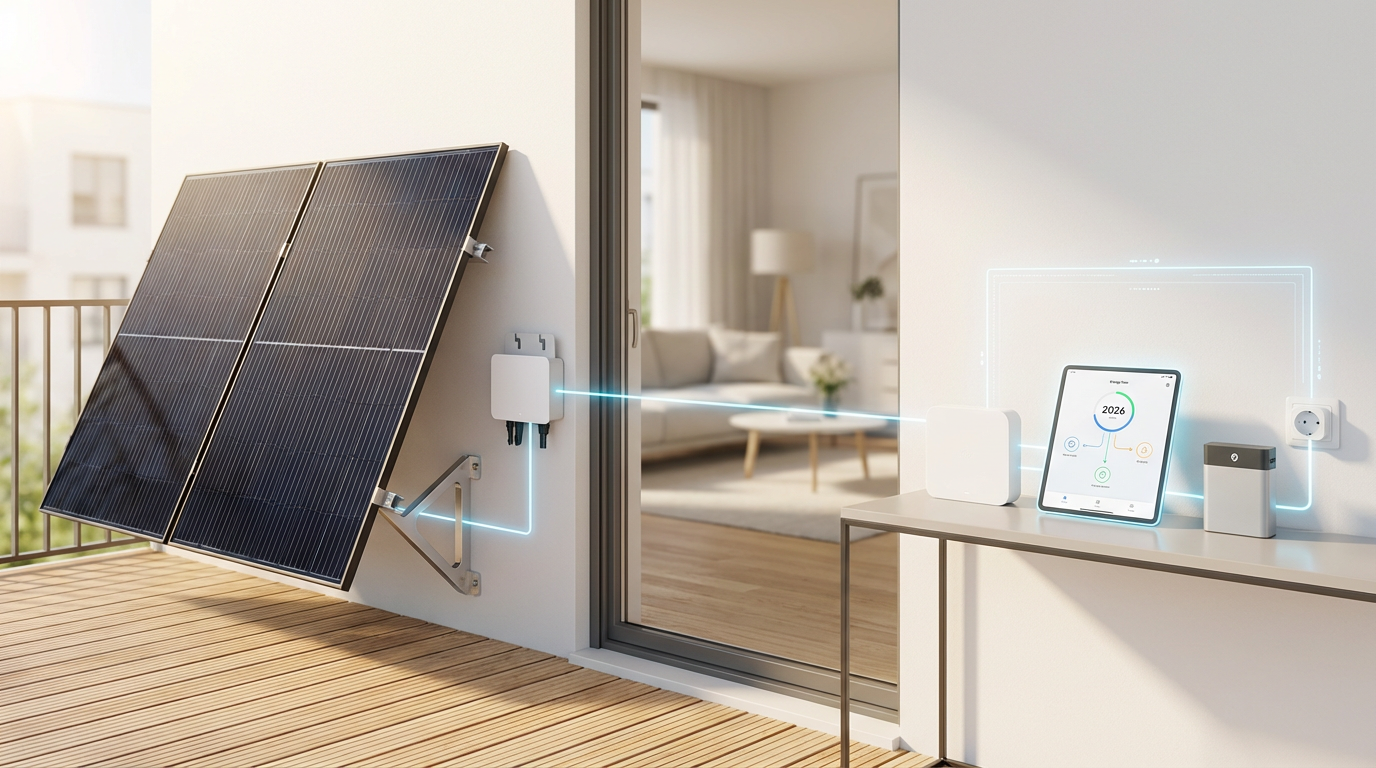 Symbolbild: Balkonkraftwerk Anmeldung 2026: Dein Weg zu legalem Solarstrom