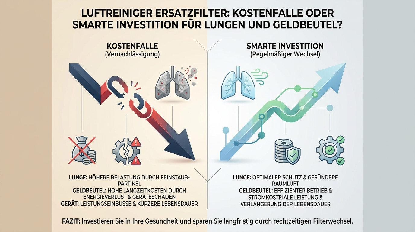 Symbolbild: Luftreiniger Ersatzfilter Kosten: Nachhaltige Sauberkeit oder versteckte Gebühr?