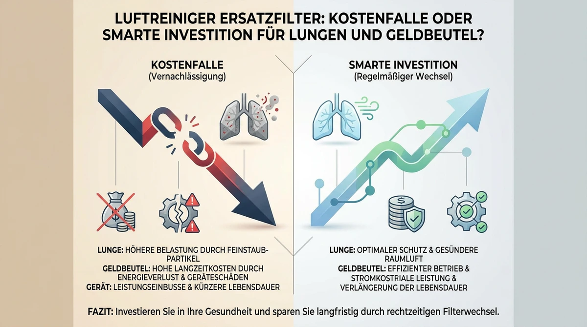 Symbolbild: Luftreiniger Ersatzfilter Kosten: Nachhaltige Sauberkeit oder versteckte Gebühr?