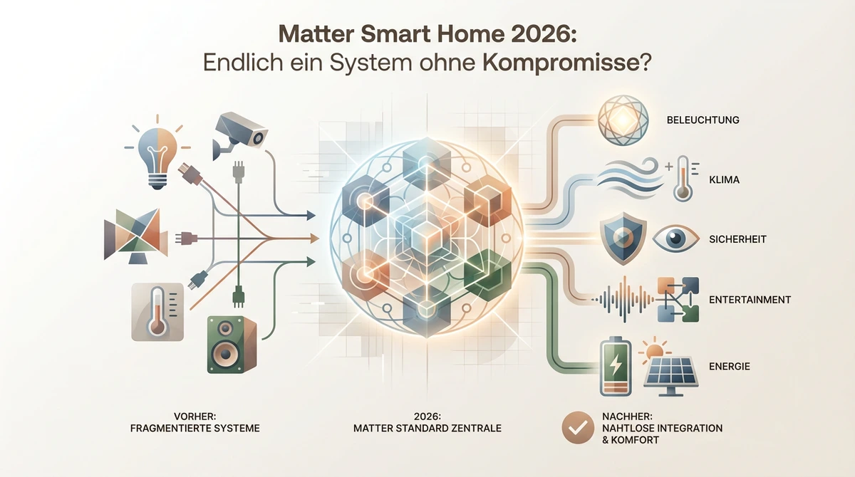 Symbolbild: Matter Smart Home 2026: Endlich ein System ohne Kompromisse?