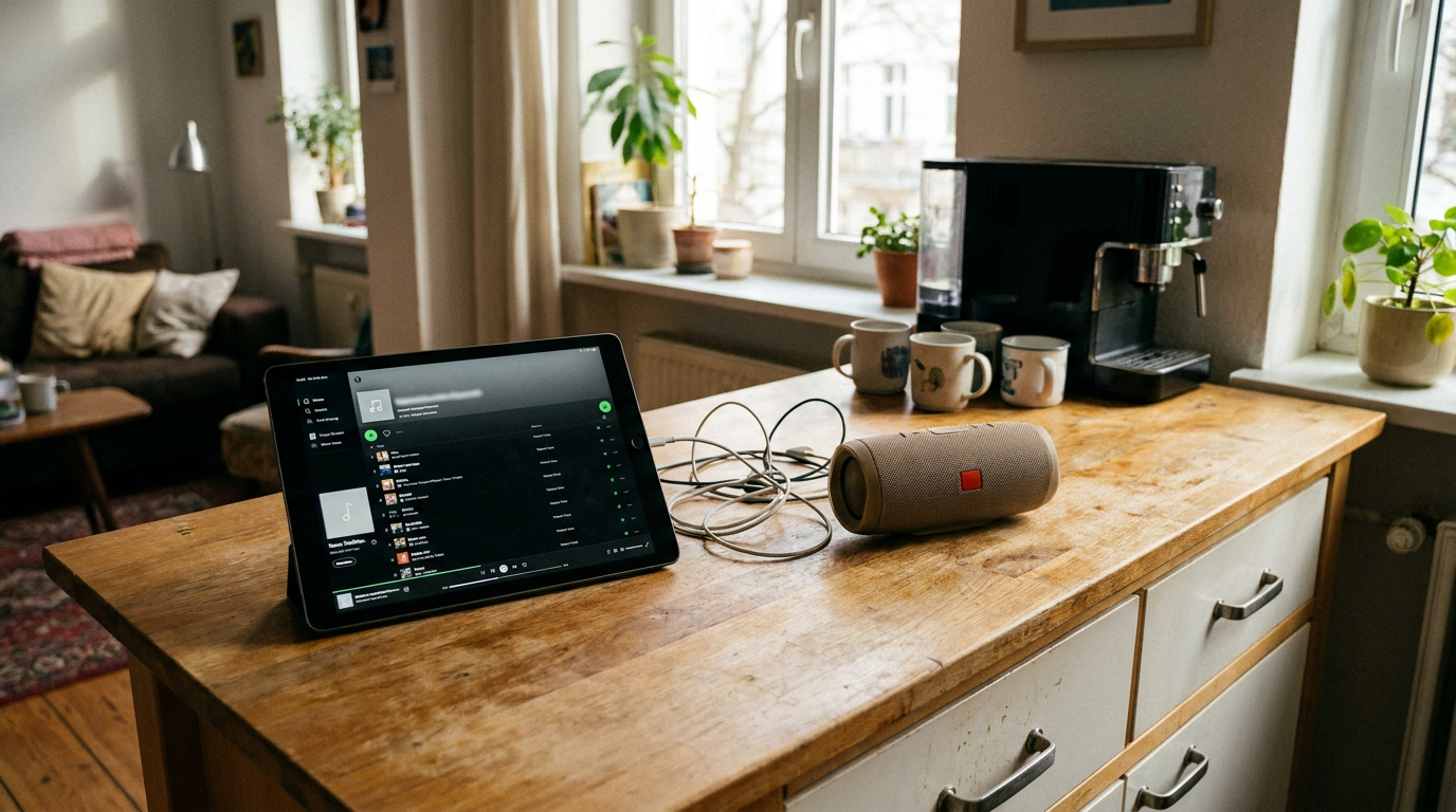 KI-Visualisierung – Symbolbild: Musik-Streaming für Familien: Das beste Preis-Leistungs-Verhältnis finden