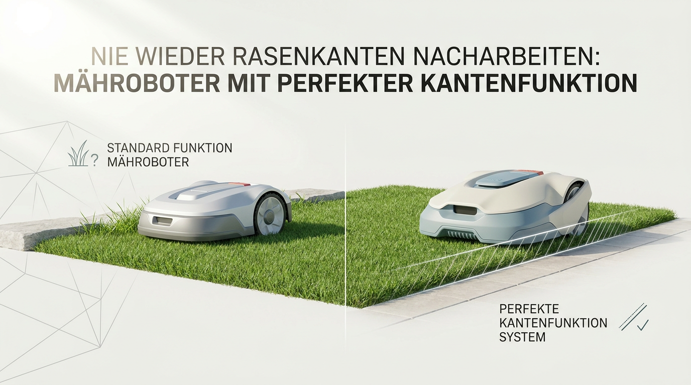 Symbolbild: Nie wieder Rasenkanten nacharbeiten: Mähroboter mit perfekter Kantenfunktion