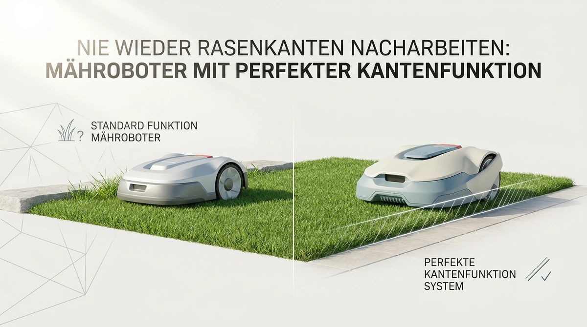 Symbolbild: Nie wieder Rasenkanten nacharbeiten: Mähroboter mit perfekter Kantenfunktion