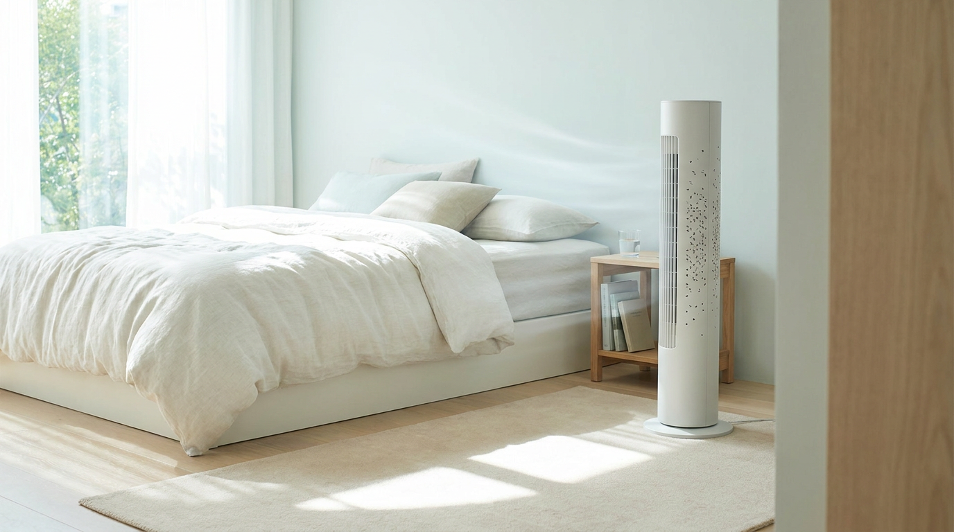 Symbolbild: Nie wieder schwitzend wachliegen: Leise Turmventilatoren für erholsamen Schlaf