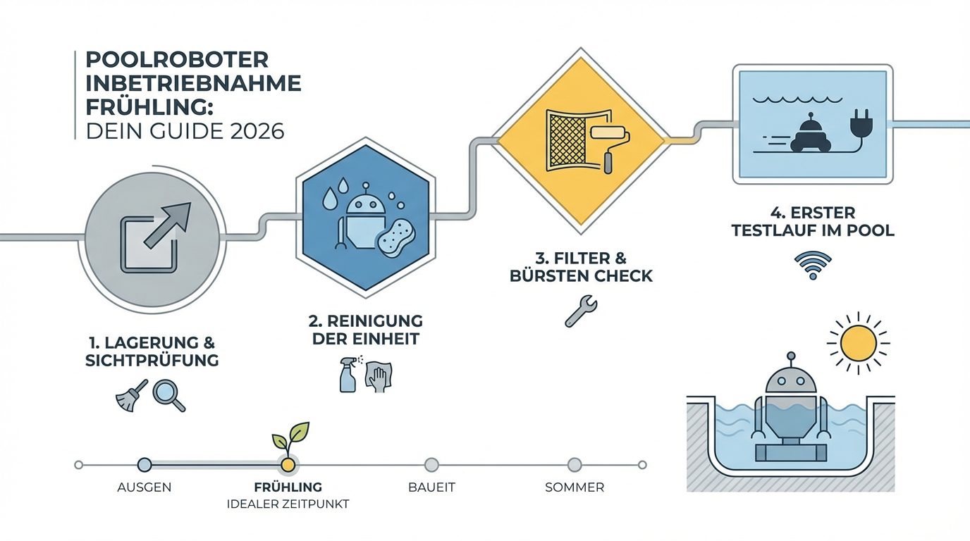 Symbolbild: Poolroboter Inbetriebnahme Frühling: Dein Guide 2026
