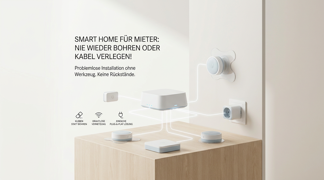Symbolbild: Smart Home Mietwohnung: Kabel- und bohrfreie Lösungen für Mieter