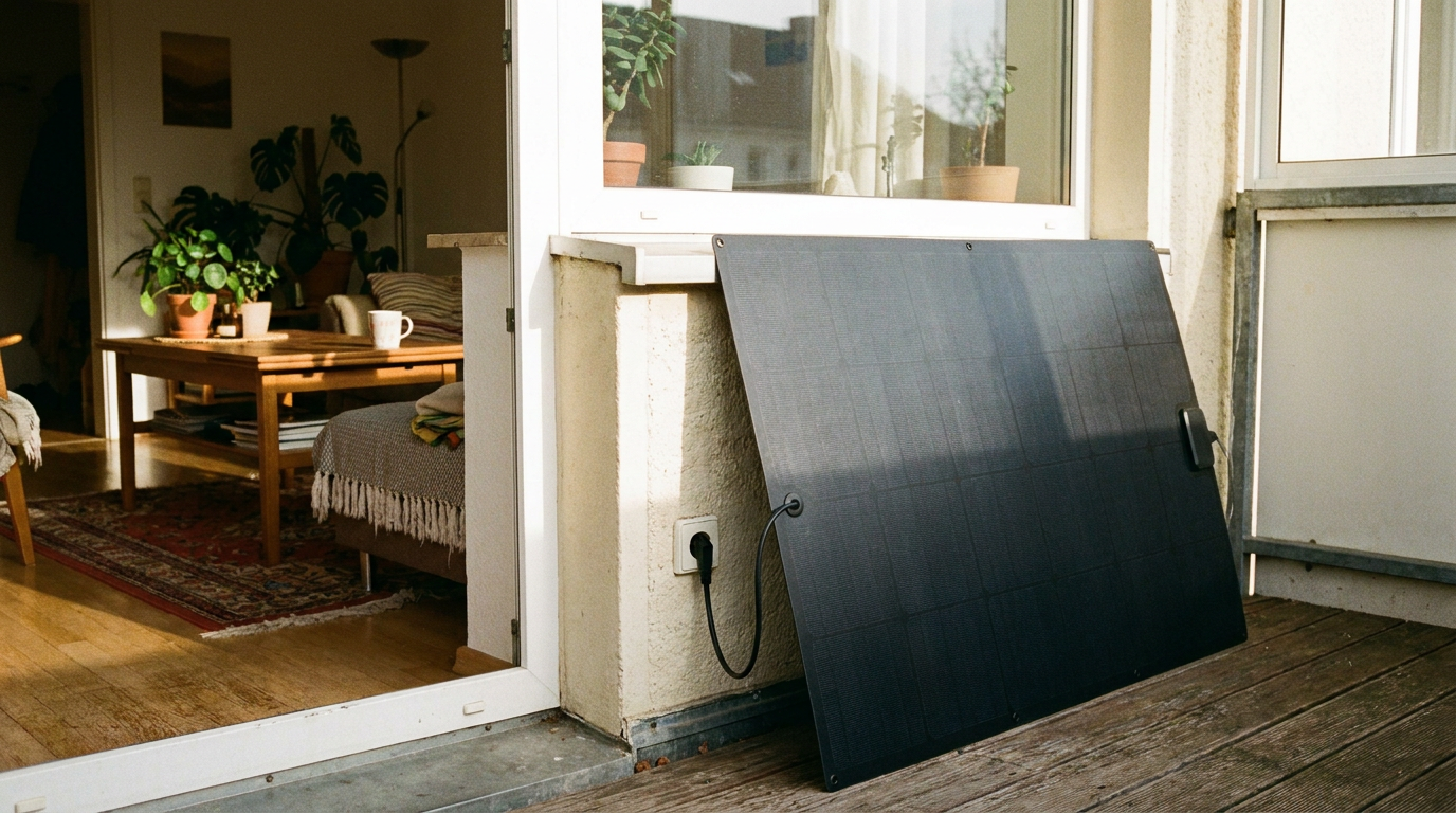 Symbolbild zum Ratgeber: Solarpanels Balkon 2026: Investieren oder abwarten? Der KlarerKauf-Check