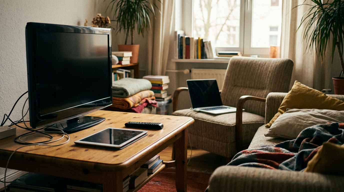 KI-Visualisierung – Symbolbild: Streaming Dienste Vergleich Familie: Netflix, Disney+, Prime Video