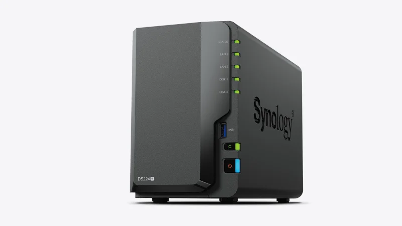 Synology DiskStation DS224+ – 2-Bay-NAS für Zuhause (offizielles Herstellerbild)