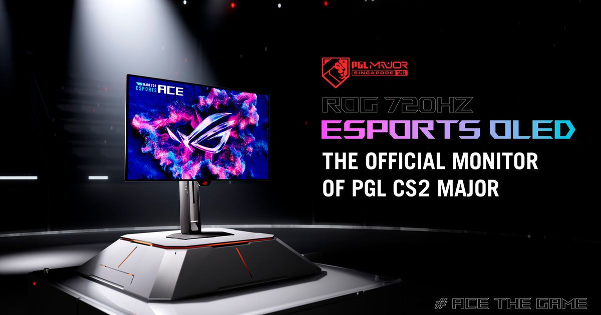 Pressebild: Schneller als 540 Hz: ASUS ROG Swift OLED PG259QWS Ace erreicht 720 Hz im E-Sport