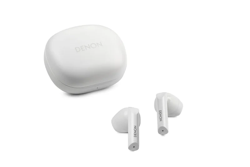 Produktbild aus dem Shop: Denon AH-C500W True Wireless In Ear Kopfhörer Bluetooth - Weiß für 50,21 Euro*: 49% Rabatt bei…