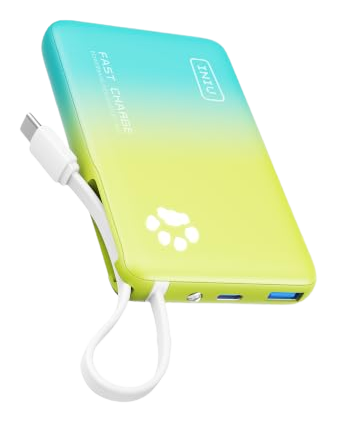 INIU Pawsible P41L Power Bank with Build in Cable Slimmest 45W 10000mAh