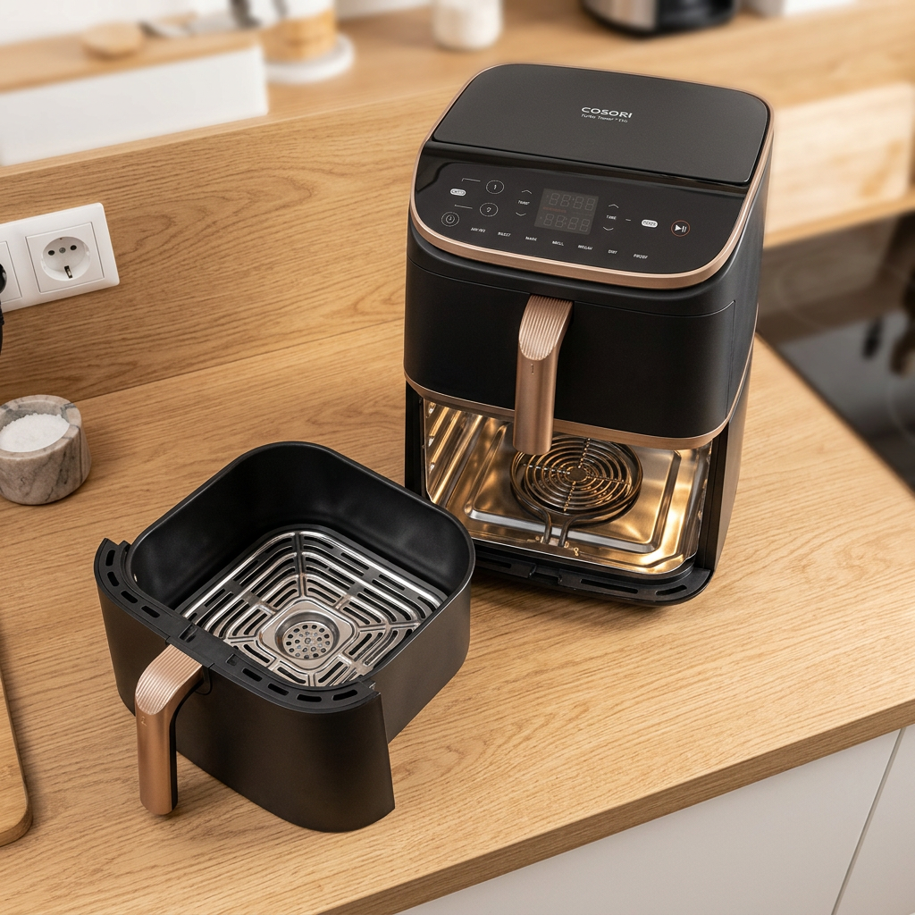 COSORI Turbo Tower™ 10,8-Liter Heißluftfritteuse Pro Smart im Alltag