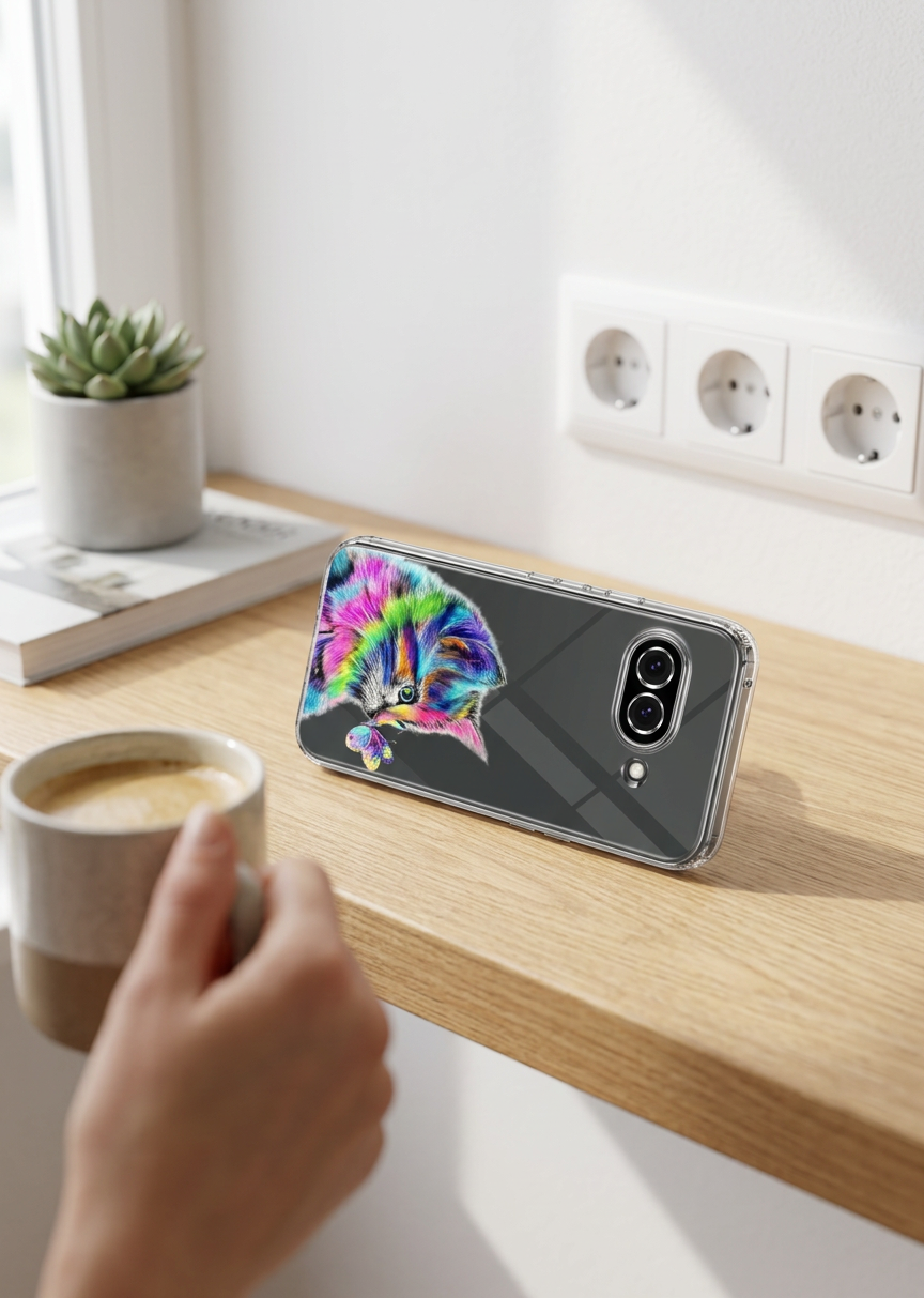 KI-Visualisierung: Google Pixel 10a Telefonieren mit einem modernen Mobiltelefon