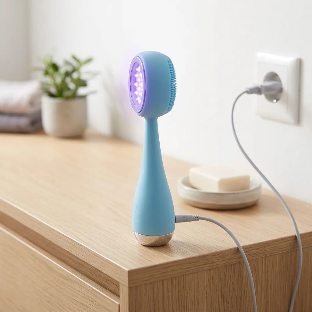 PMD Beauty PMD Clean Acne – shown from the side in a calm, tidy setting with soft daylight