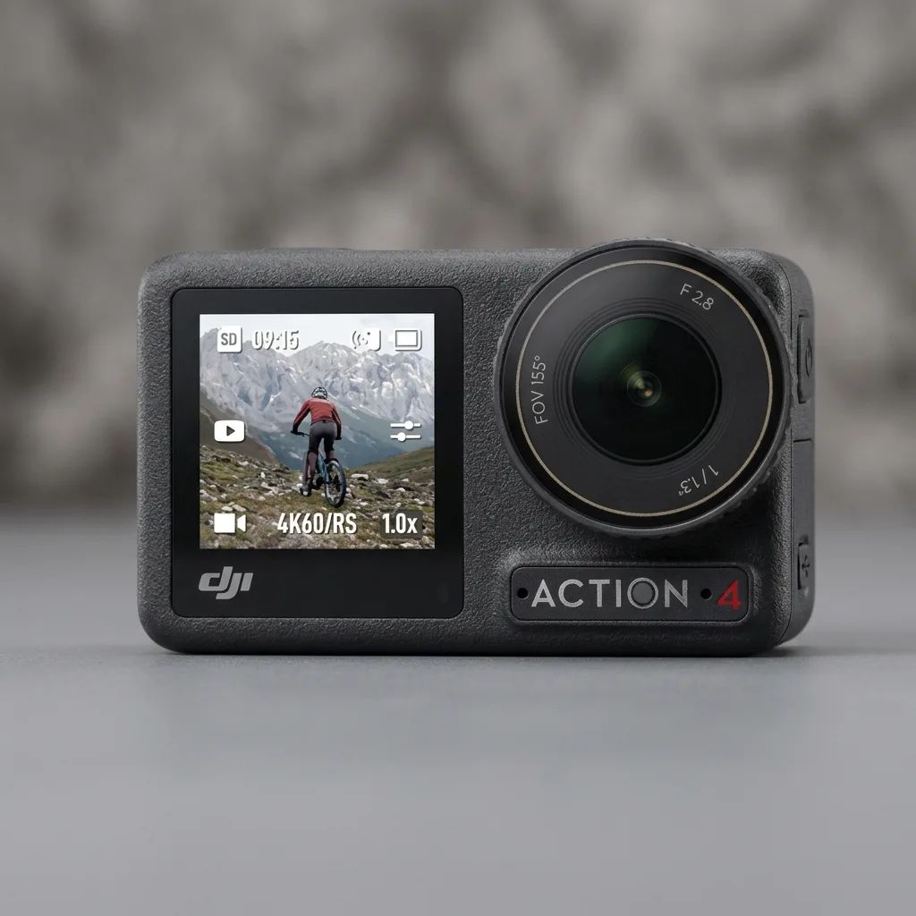 DJI Osmo Action 4 – the lens, display and control buttons in detail
