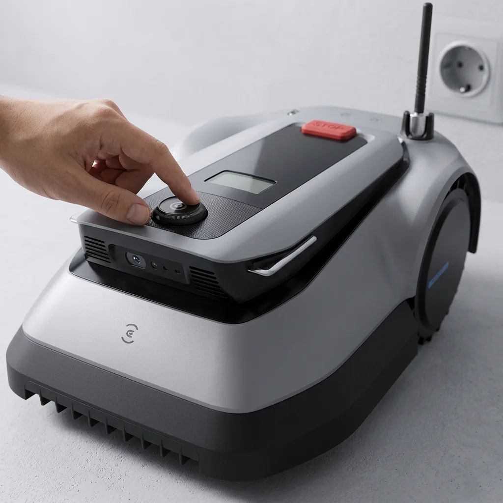 Ecovacs GOAT G1-800 – detailed view of the key features, buttons and design elements