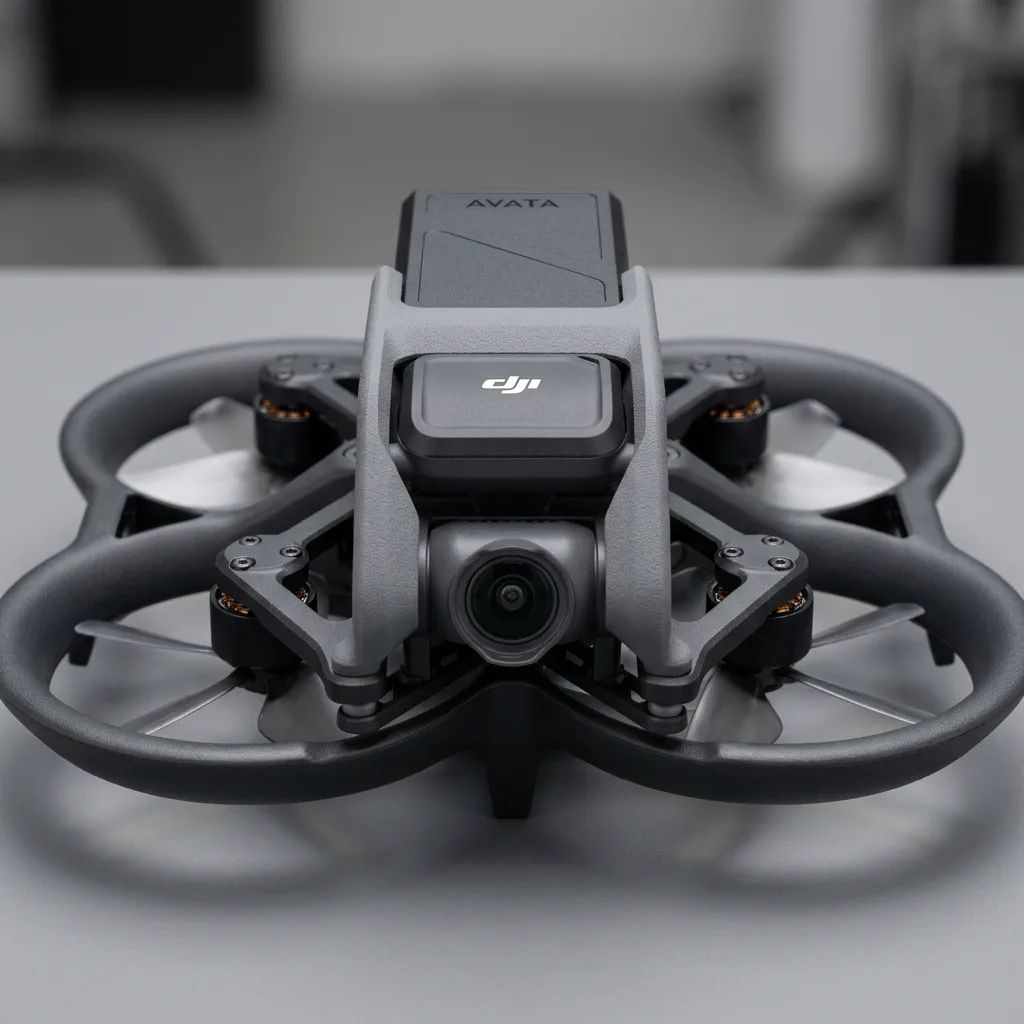 DJI Avata – detailed view of the key features, buttons and design elements