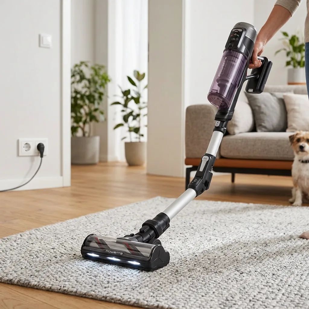 Rowenta X-Force Flex 13.60 Allergy Akkustaubsauger RH9A36 im Alltag