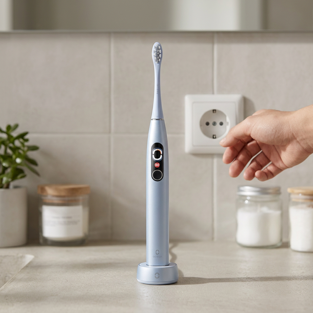 Oclean X Pro Digital – placed in a clean, well-lit home environment