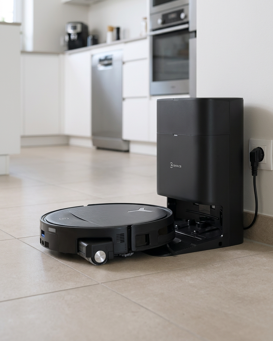 Ecovacs DEEBOT T80S OMNI – returning to its charging station