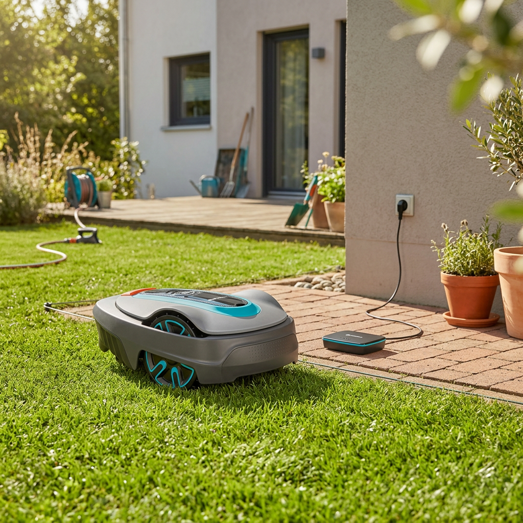 Gardena SILENO City Q Smart – being used in a natural, realistic everyday scenario