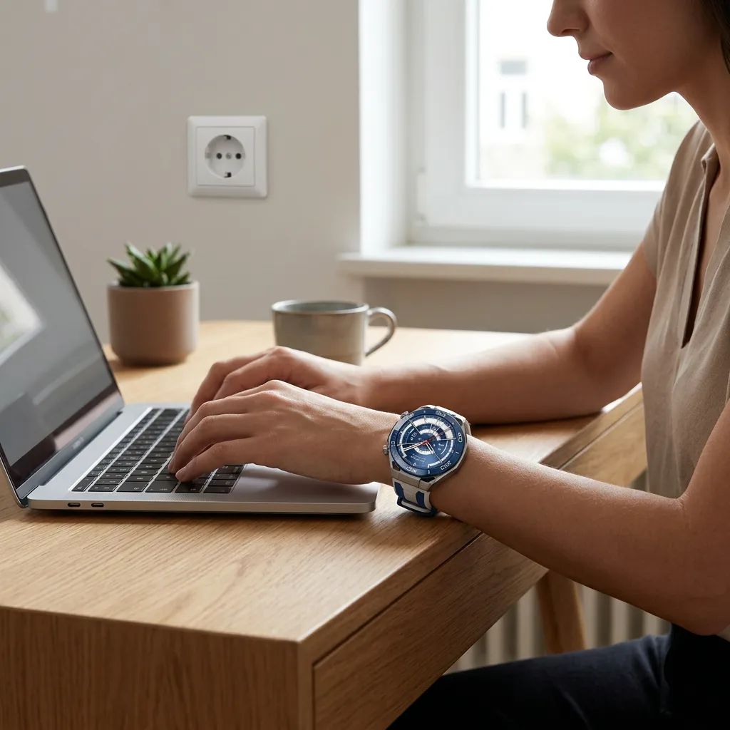 Huawei WATCH Ultimate 2 – being used in a natural, realistic everyday scenario