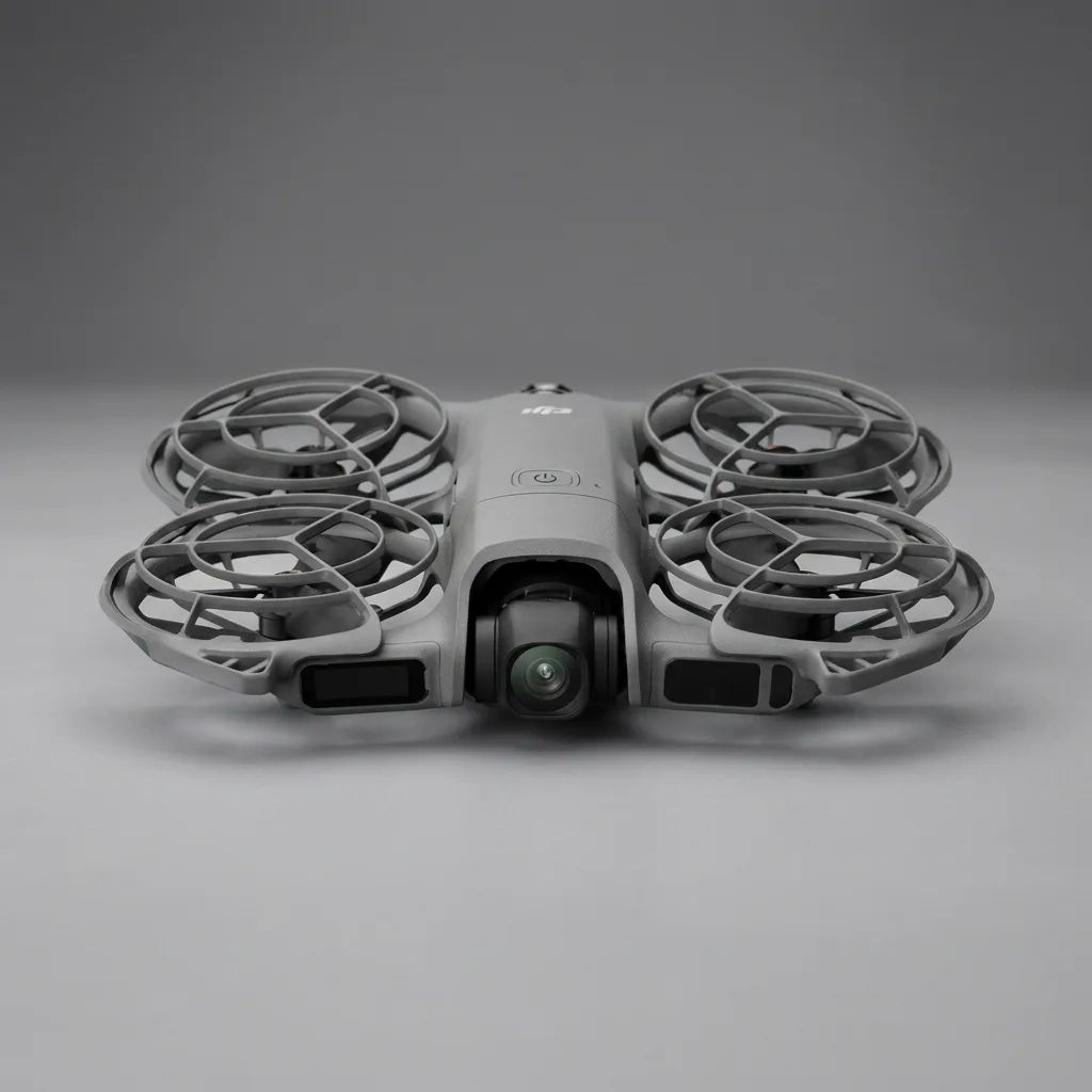DJI Neo Combo – detailed view of the key features, buttons and design elements